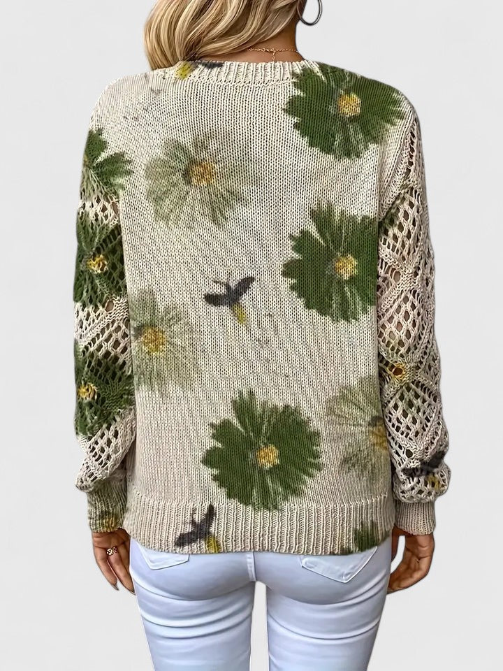 TAHLIA | COMFORT FLORAL SWEATER