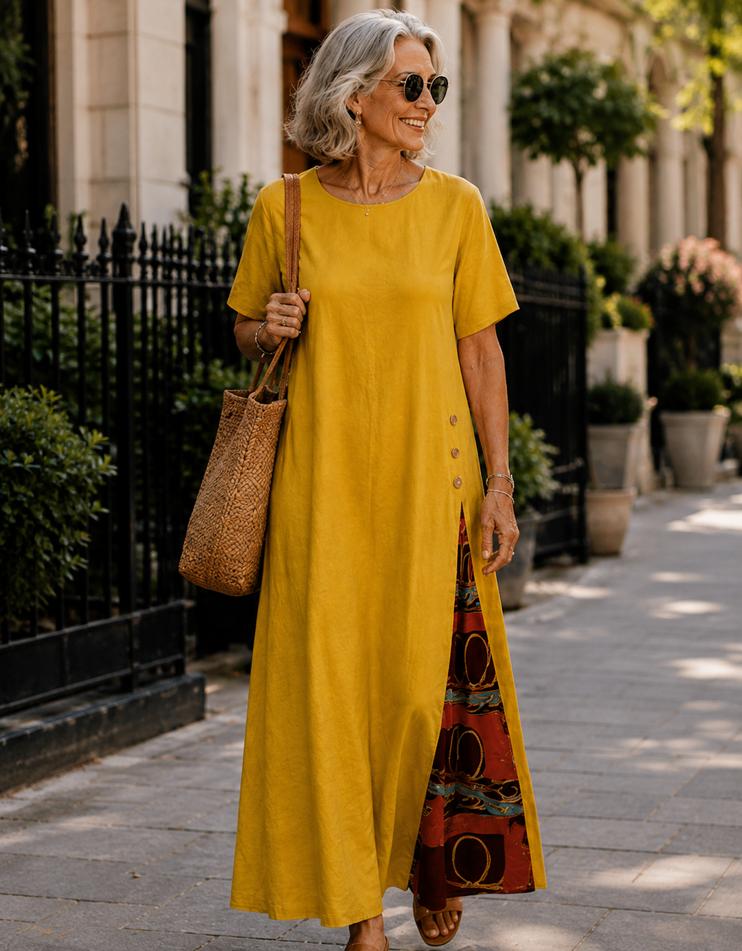 Casual Mustard Yellow Dress Maxi Mustard Yellow Georgette Angrakha Style Tiered Maxi Dress UK