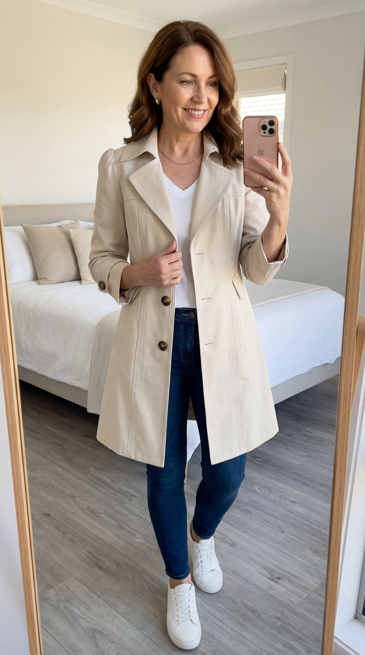 Women's Tailored Trench Coat – Timeless Style