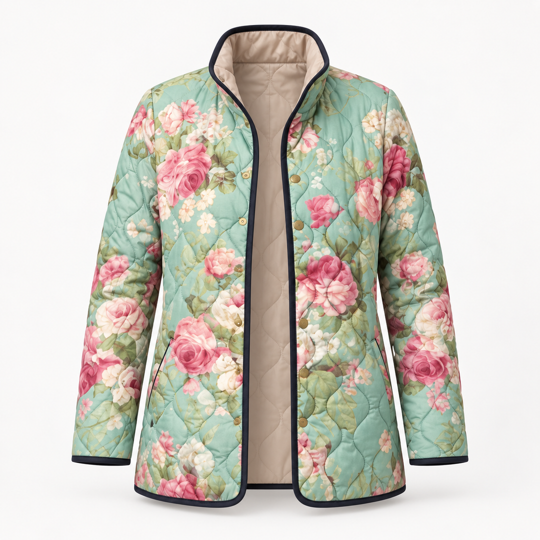 Agnes quilted jacket product-only front view