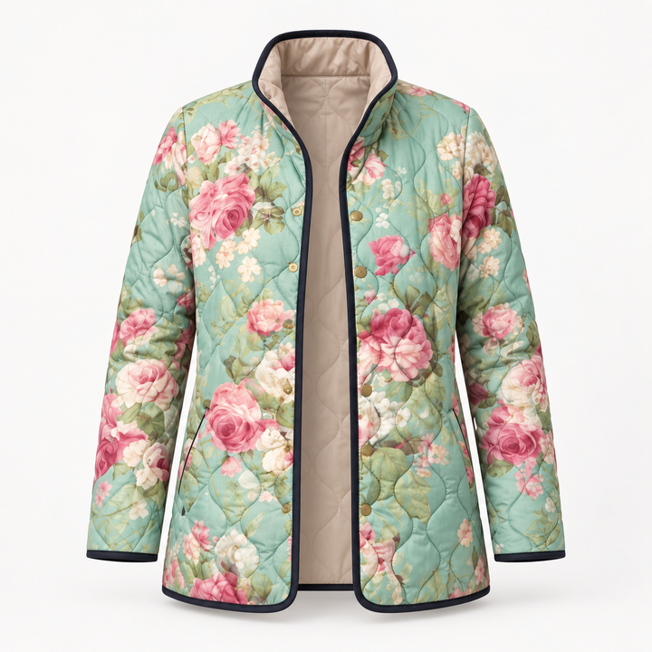 Agnes quilted jacket product-only front view