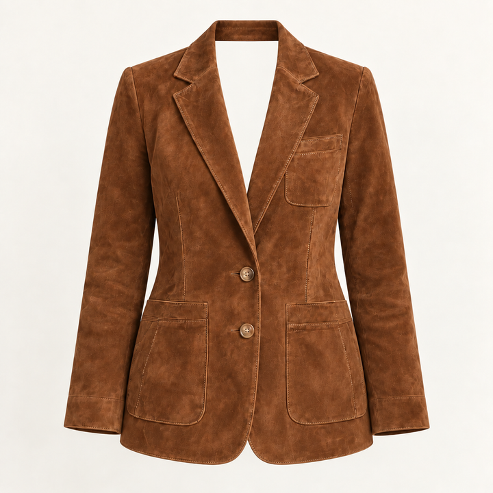 The Cassandra Blazer - Brown - product front without model