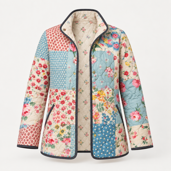 Cecily quilted jacket product-only front view