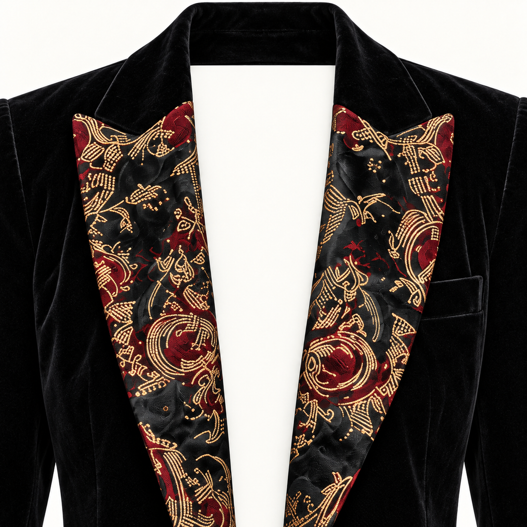 The Clarissa Longline Blazer - fabric and finishing detail