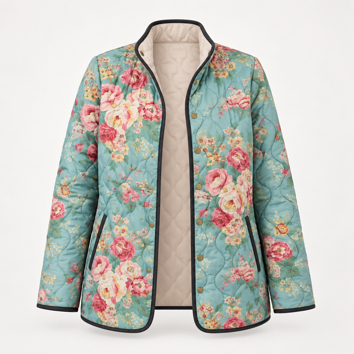 Clementine quilted jacket product-only front view