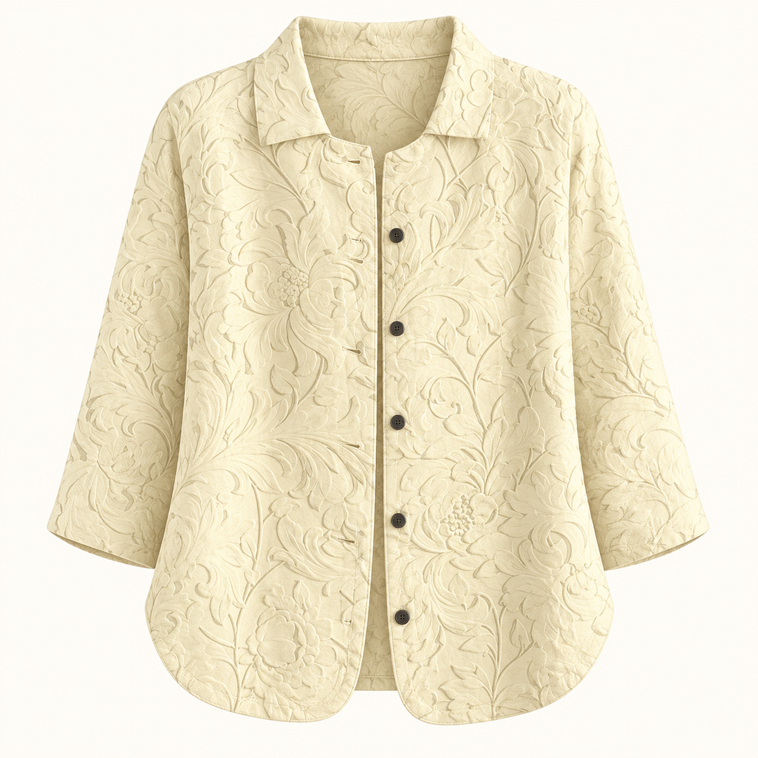 Clementine Textured Yellow Blouse product only
