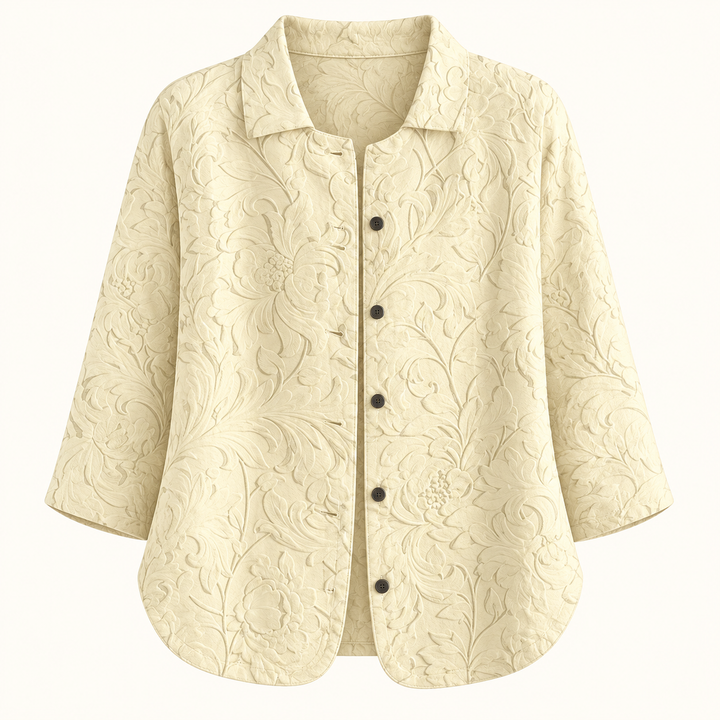 Clementine Textured Yellow Blouse product only