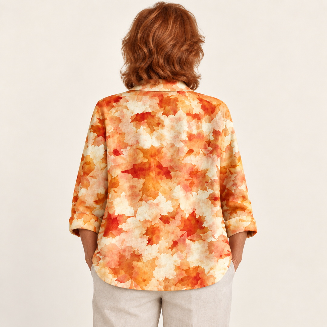 Cordelia Amber Leaf Blouse - back