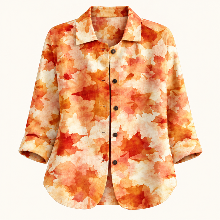 Cordelia Amber Leaf Blouse - product only