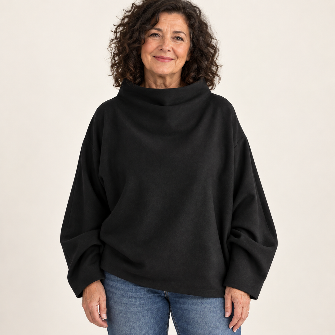 Elly | Warm Top with High Collar