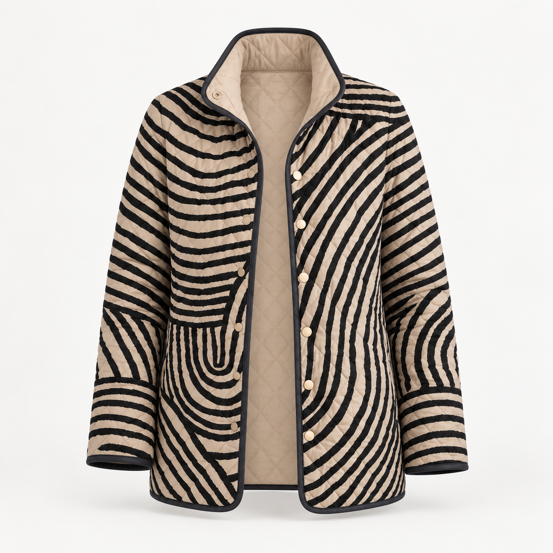 Enid quilted jacket product-only front view