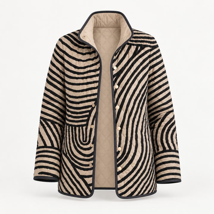 Enid quilted jacket product-only front view