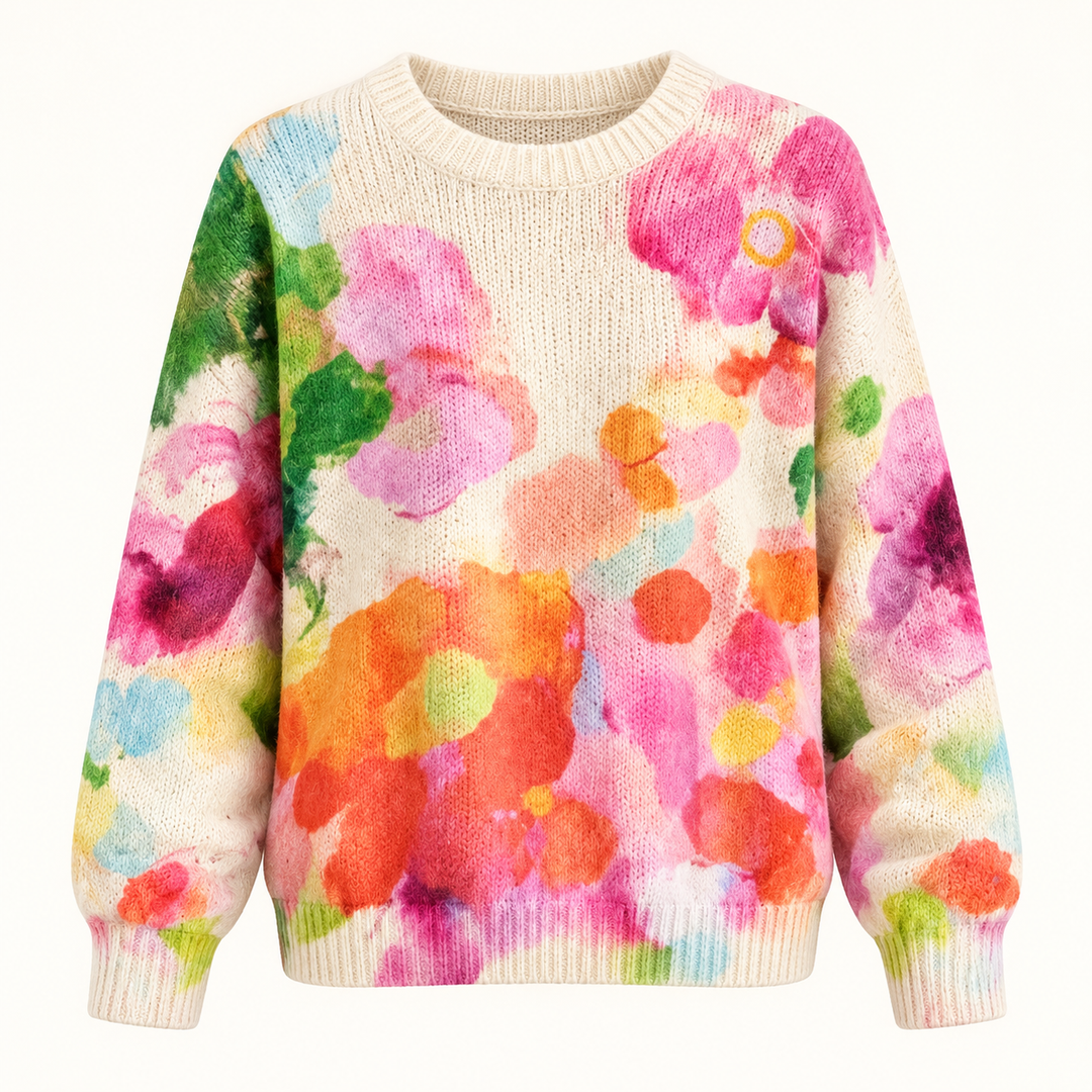 Ferrona Multicolour Floral Sweater product view