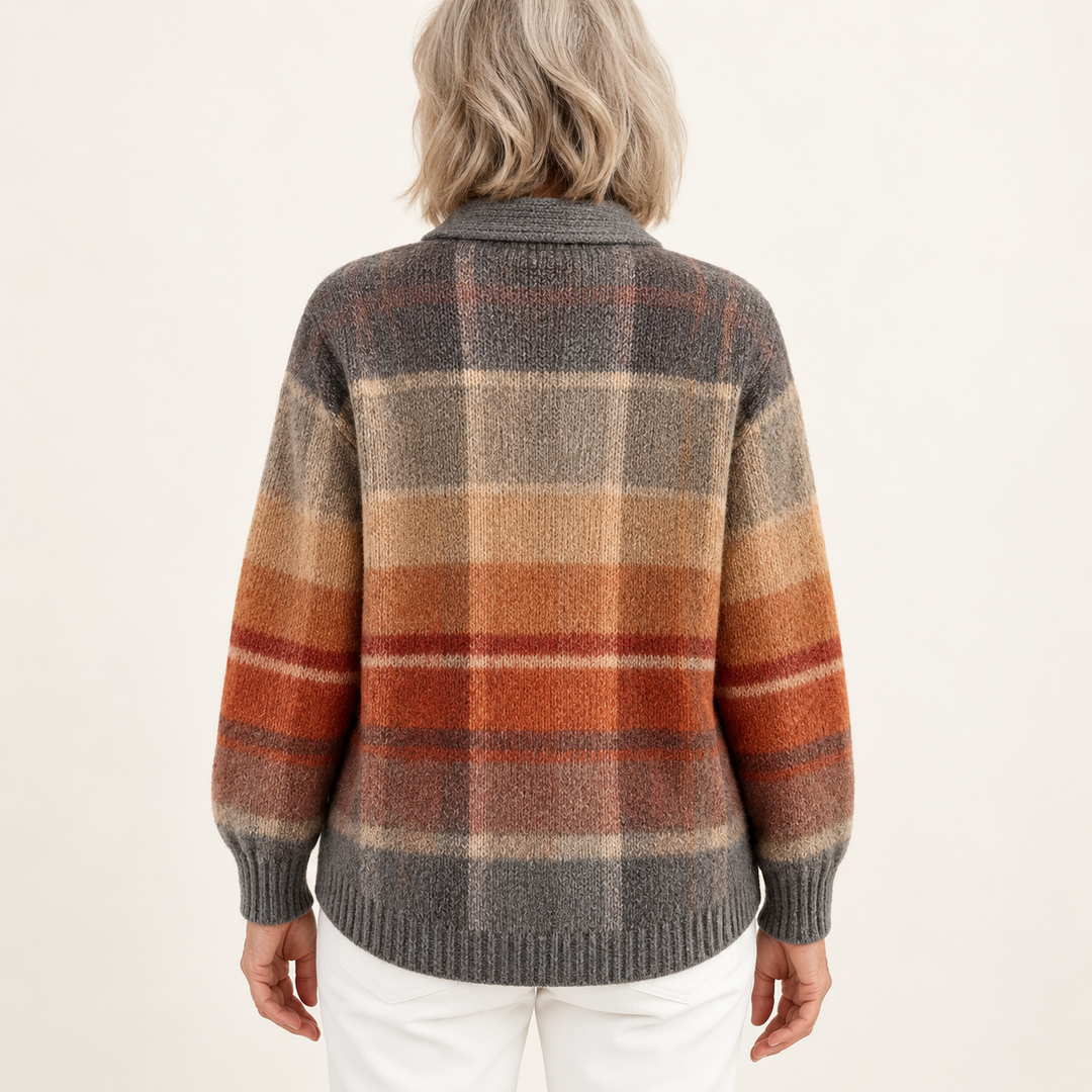 FLORIA blouse — inferred back view on mature model