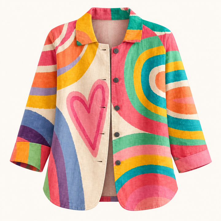 Frances Colourful Abstract Blouse product only