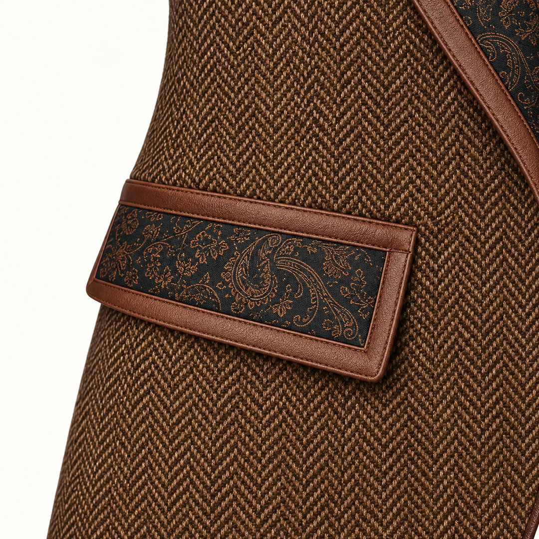 The Georgette - fabric and finishing detail