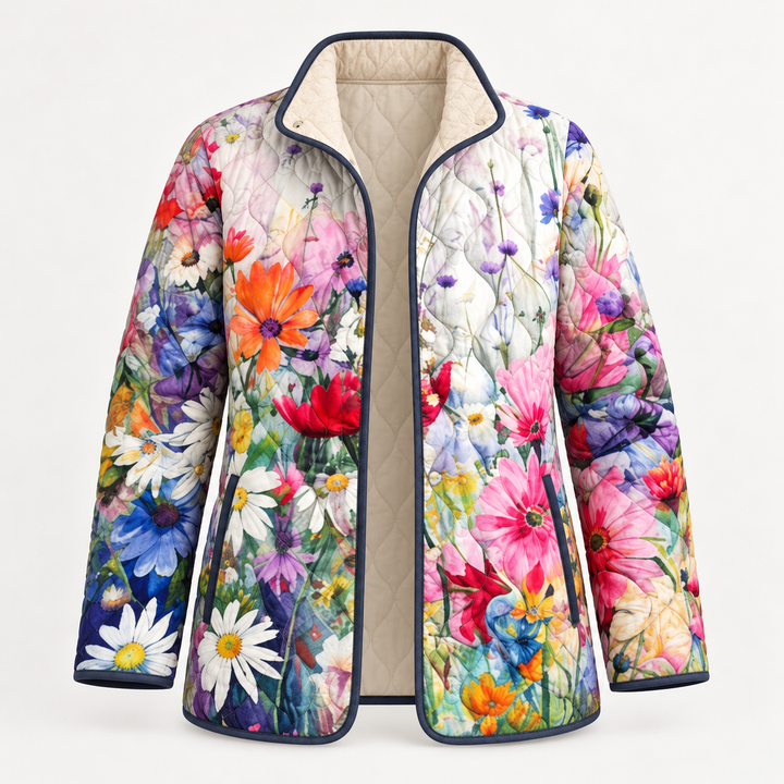 Harriet quilted jacket product-only front view