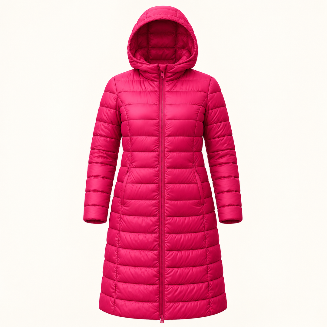 HELSA Pink padded jacket isolated product view