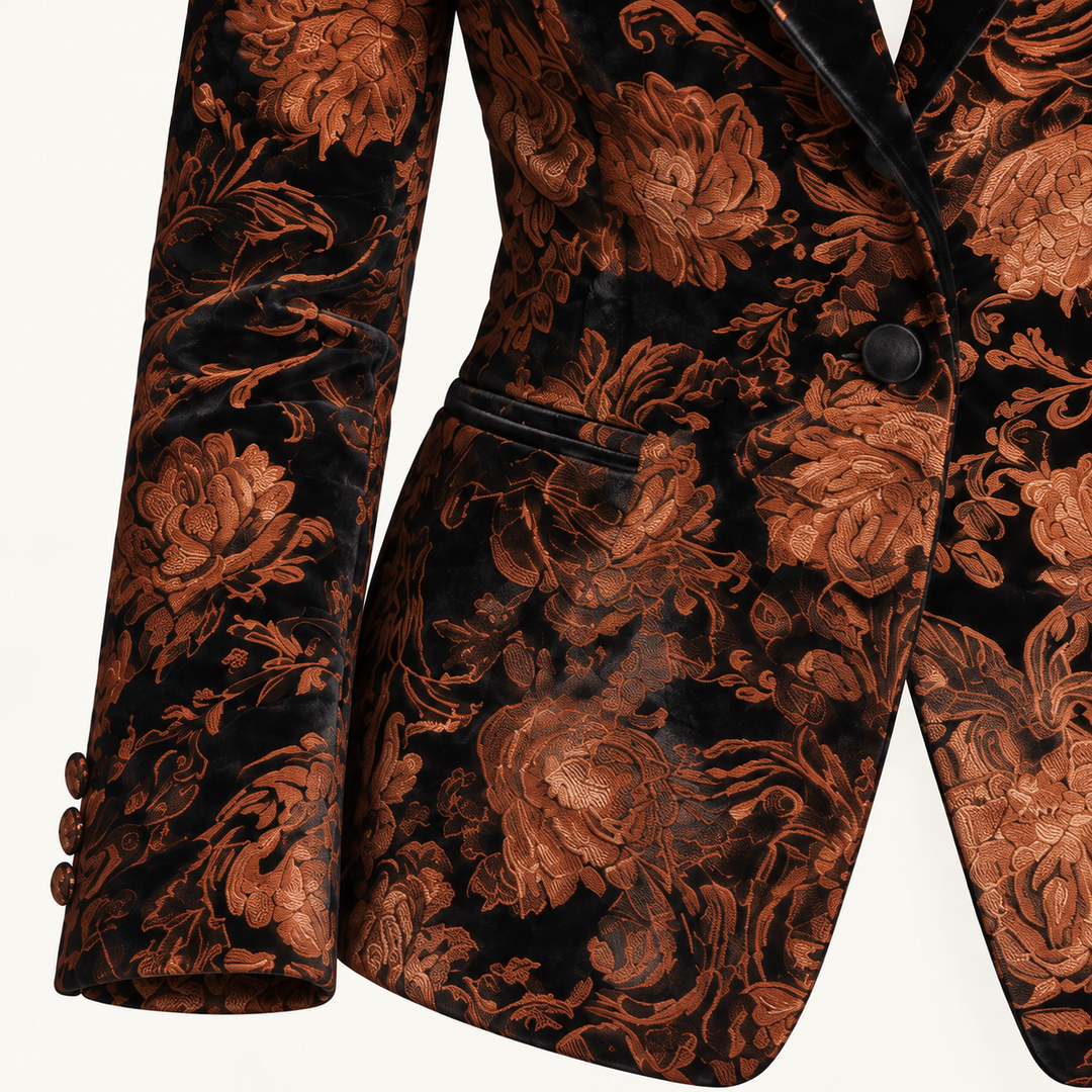 The Jocelyn Blazer - fabric and finishing detail