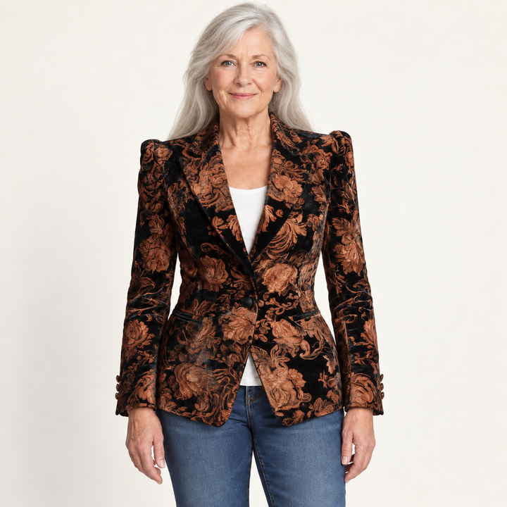 The Jocelyn Blazer - Black - front view