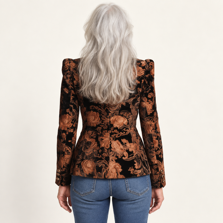 The Jocelyn Blazer - Black - back view