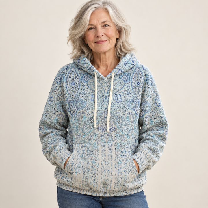 Kaelith Rainbow Sunburst Hoodie front view