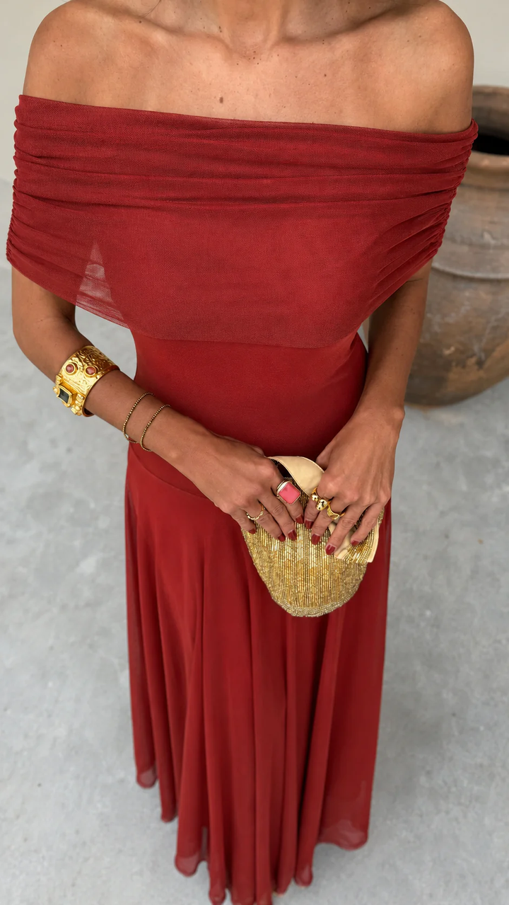 Toledo Dress in Red