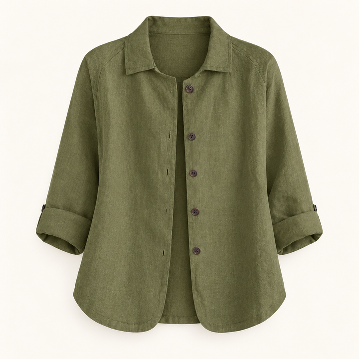 Marjorie Olive Blouse - product only