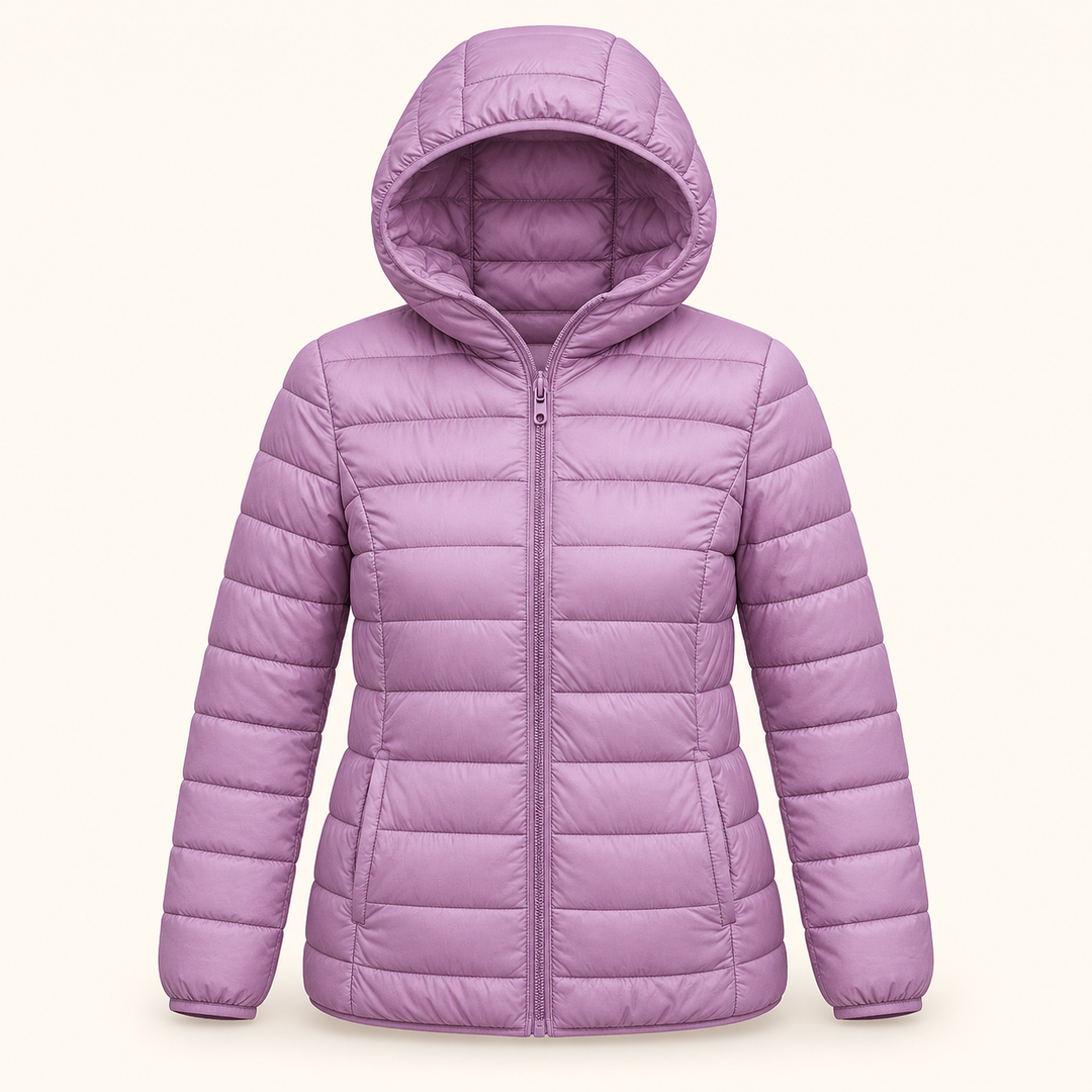 METTA Lilac padded jacket, isolated front view