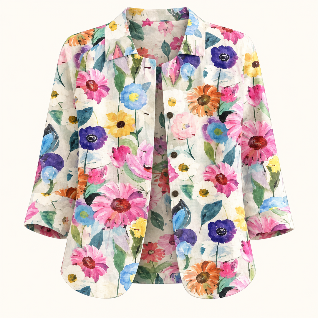 Rosamund Cream Floral Blouse product only