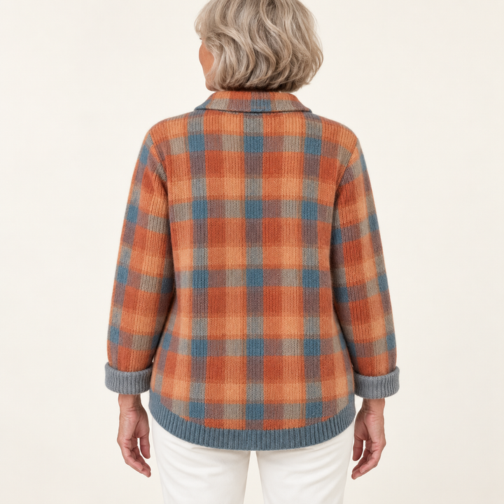 SAFIYA blouse — inferred back view on mature model