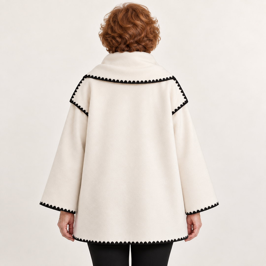 Women's scarf coat — back