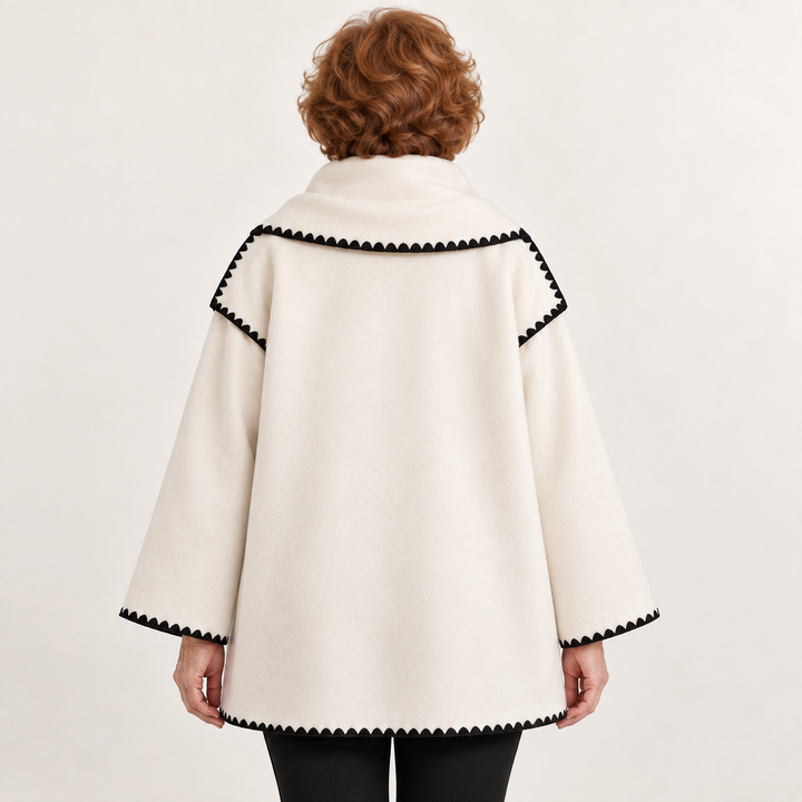 Women's scarf coat — back