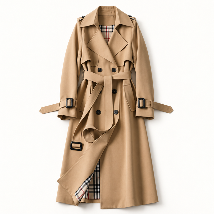 Belted Trench Coat — Brown — product only
