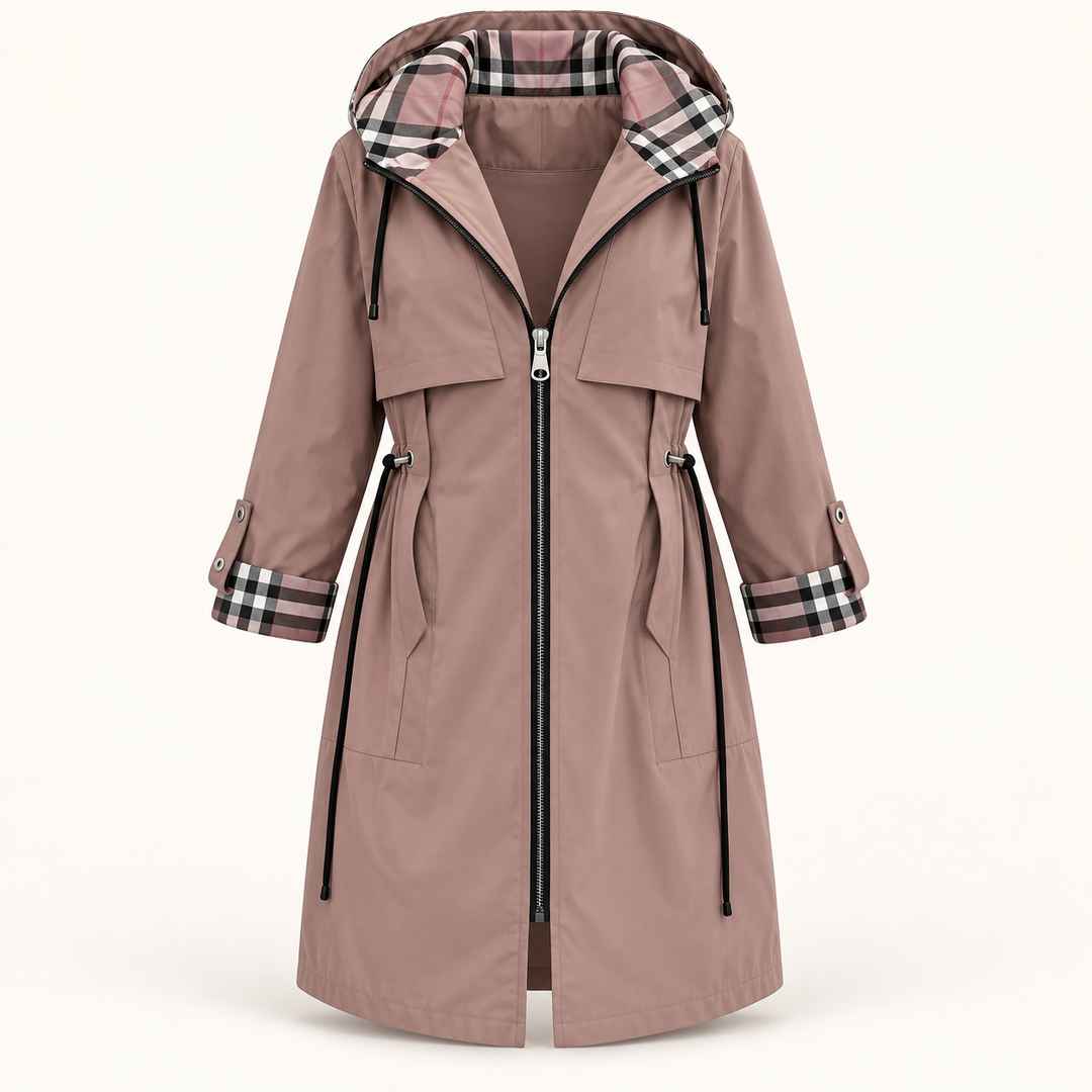 Windproof Rain Coat — Brown — product only