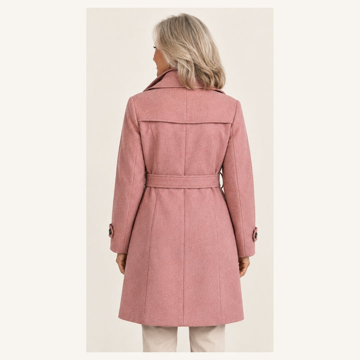 Women's Tailored Trench Coat – Timeless Style — senior model — back
