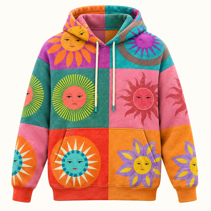 Thalindra Rainbow Sunburst Hoodie product view
