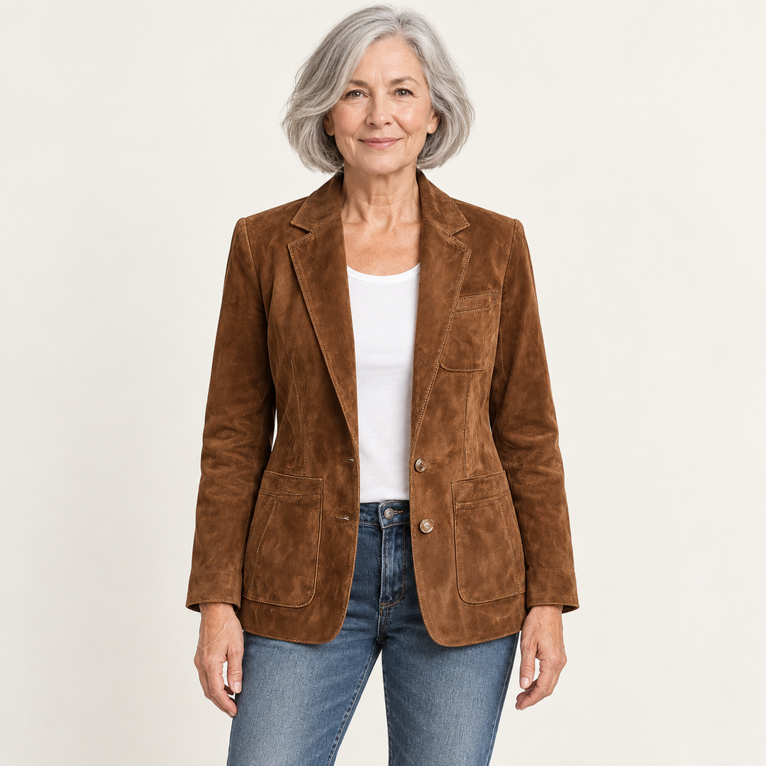 The Cassandra Blazer - clean studio front view