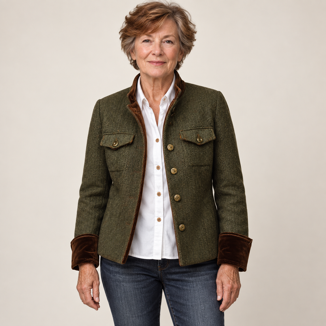The Evangeline Jacket - clean studio front view