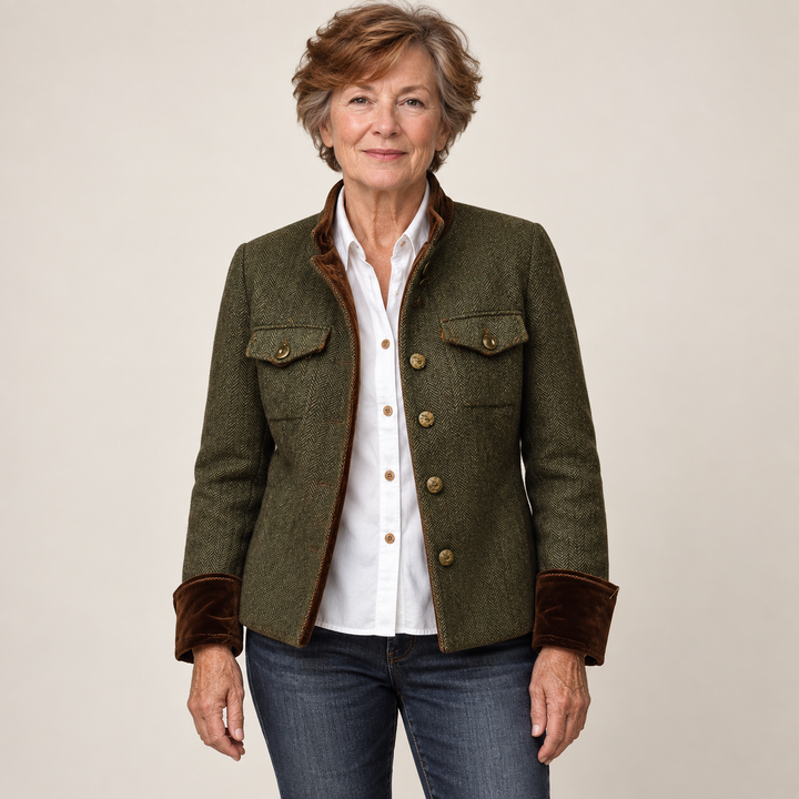 The Evangeline Jacket - clean studio front view