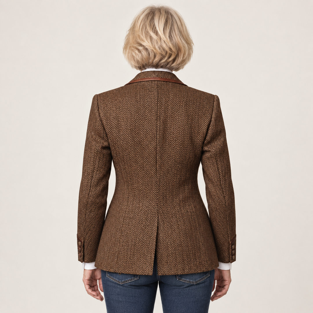 The Georgette Blazer - clean studio back view