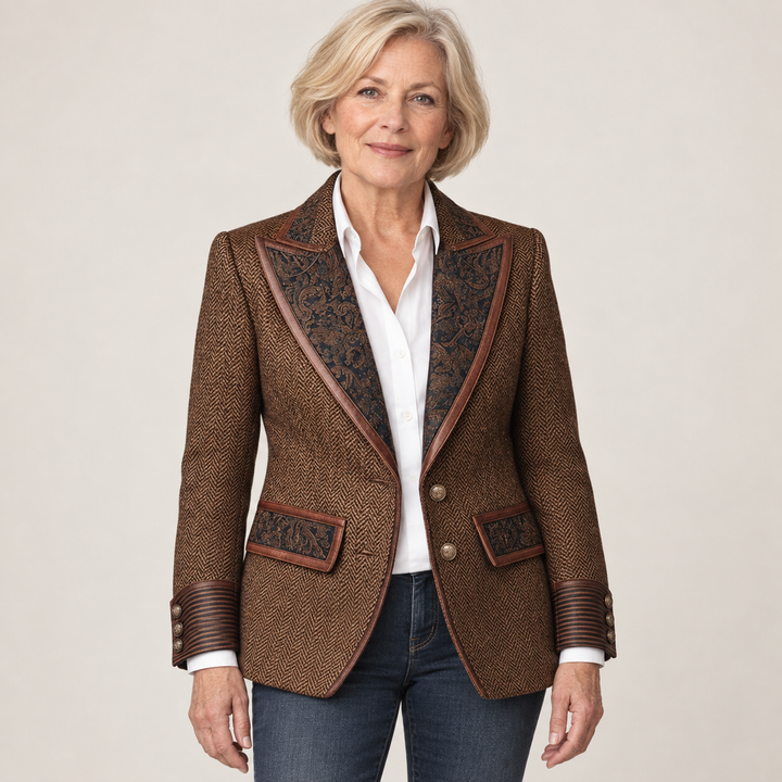 The Georgette Blazer - clean studio front view