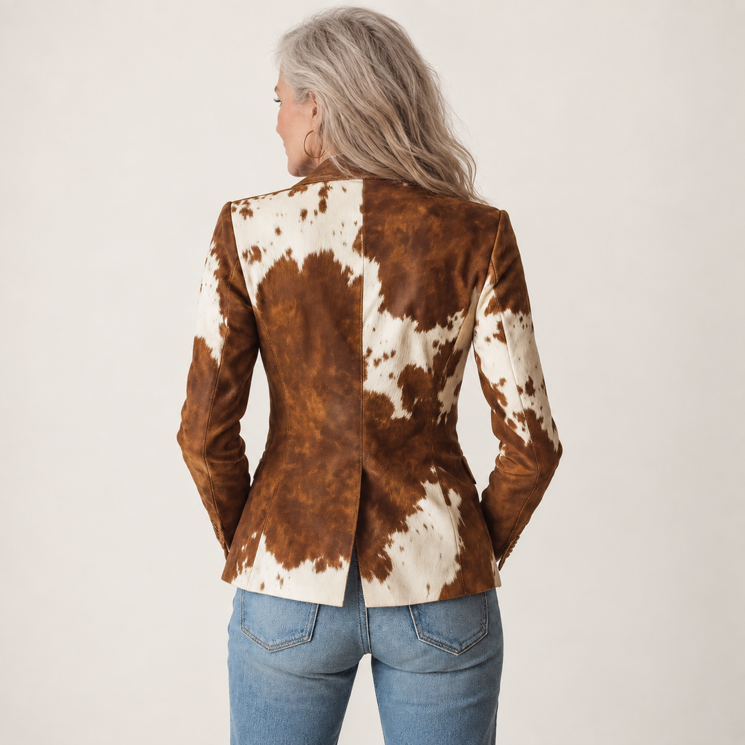 The Hester Blazer - clean studio back view