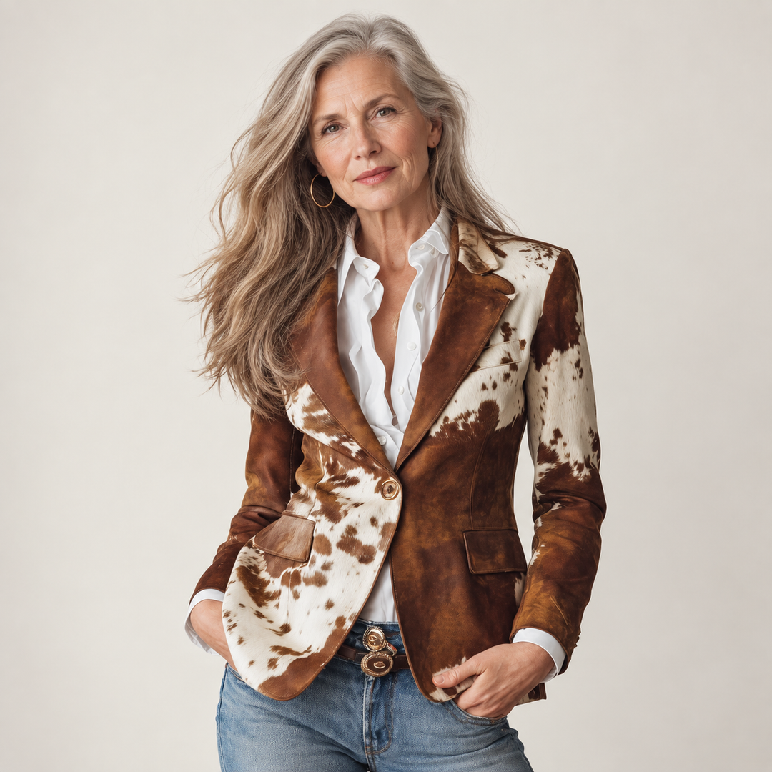 The Hester Blazer - clean studio front view