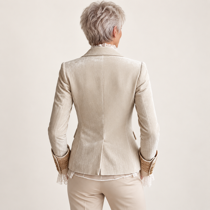 The Katharine Blazer - clean studio back view