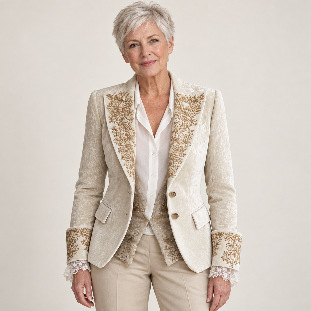 The Katharine Blazer - clean studio front view