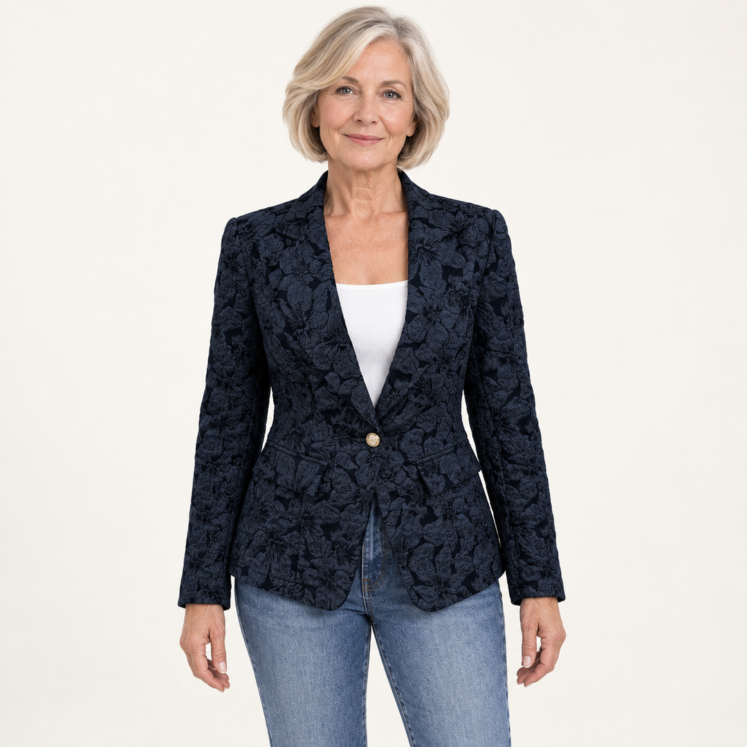 The Loretta Blazer - clean studio front view