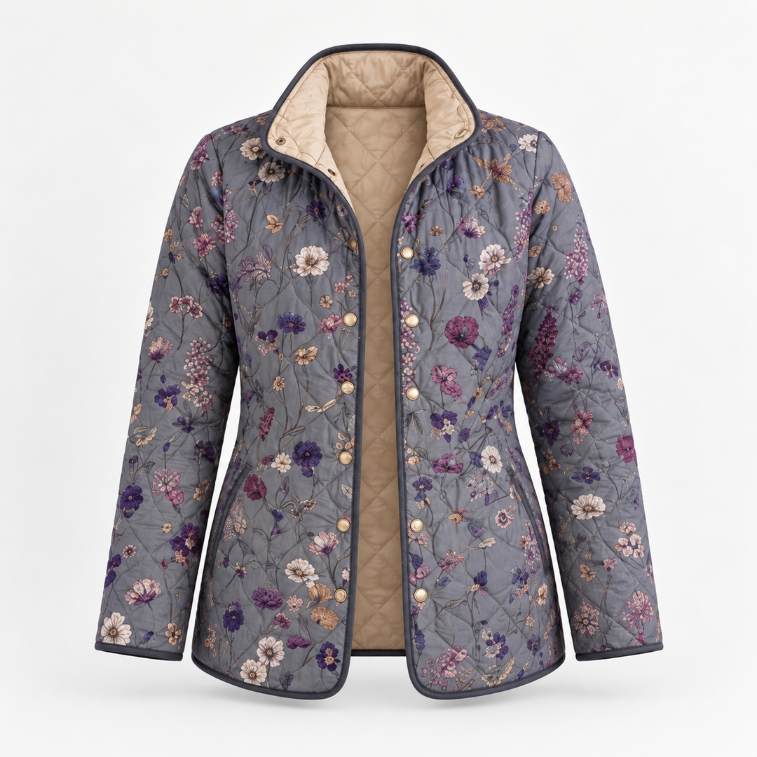 Verity quilted jacket product-only front view