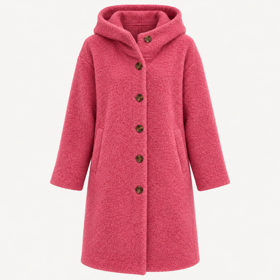 Women's Hooded Winter Coat – pink — product front