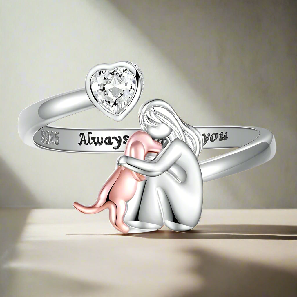 Marlow | Dog Embrace Ring (Rose)